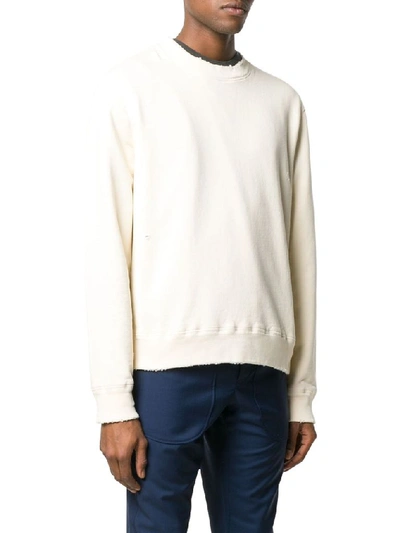 Shop Lanvin Men's White Cotton Sweatshirt
