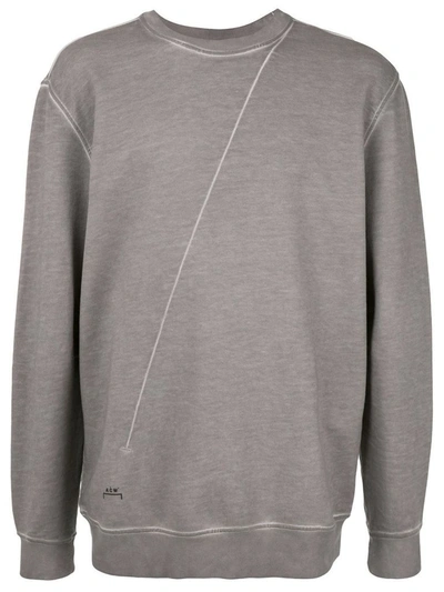 Shop Diesel Red Tag Men's Grey Cotton Sweatshirt