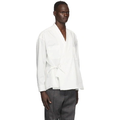 Shop Ambush Off-white Kimono Shirt