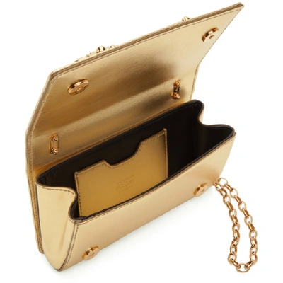 Shop Dolce & Gabbana Dolce And Gabbana Gold Dg Girls Phone Bag In 89869 Gold