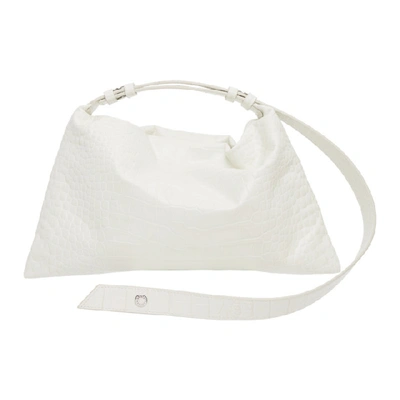 Shop Simon Miller White Croc Puffin Bag In 30025 Wht