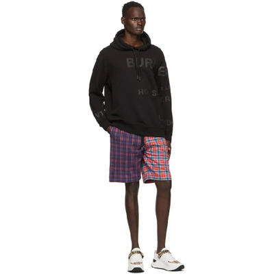 Shop Burberry Black Hessler Hoodie In Black A1189