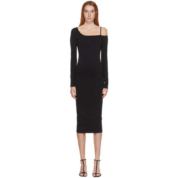 helmut lang one shoulder dress
