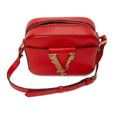 Shop Versace Red Vitrus Camera Bag In Dzrot Red
