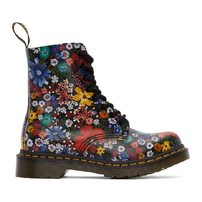 Shop Dr. Martens' Multicolor 1460 Pascal Floral Boots In Wanderlust