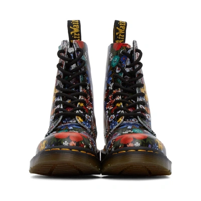 Shop Dr. Martens' Multicolor 1460 Pascal Floral Boots In Wanderlust