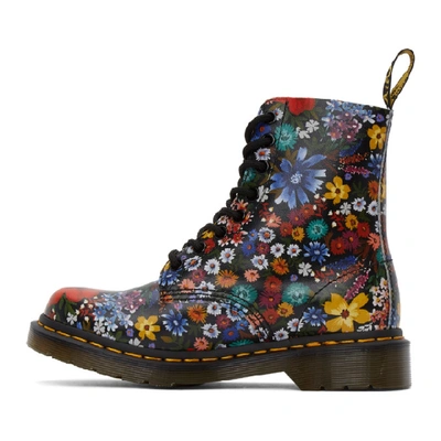 Shop Dr. Martens' Multicolor 1460 Pascal Floral Boots In Wanderlust