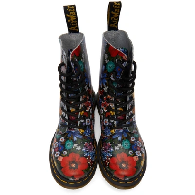 Shop Dr. Martens' Multicolor 1460 Pascal Floral Boots In Wanderlust