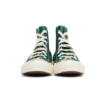 Shop Converse Green Seasonal Color Chuck 70 High Sneakers In Mid/egr/blk