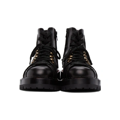 Shop Versace Black Alpine Boots In K41ot Black