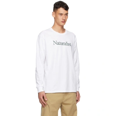 Shop Museum Of Peace And Quiet White 'naturalist' Long Sleeve T-shirt