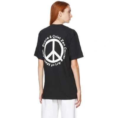 Shop Museum Of Peace And Quiet Black 'zen Center' T-shirt