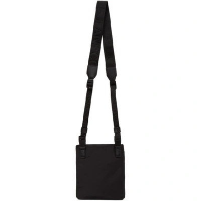 Shop Versace Jeans Couture Black Logo Messenger Bag In E899 Nero