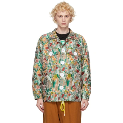 Shop Landlord Green Floral Jacket