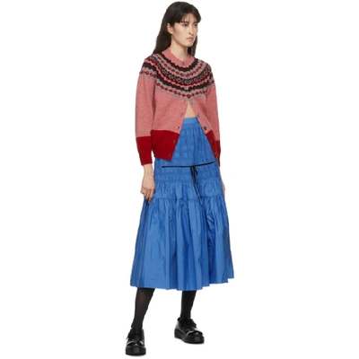 Shop Molly Goddard Blue Donnika Skirt
