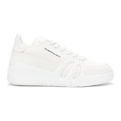 Shop Giuseppe Zanotti White Jupiter Talon Sneakers In Bianco