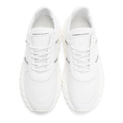 Shop Giuseppe Zanotti White Ulan Urchin Sneakers In Bianco