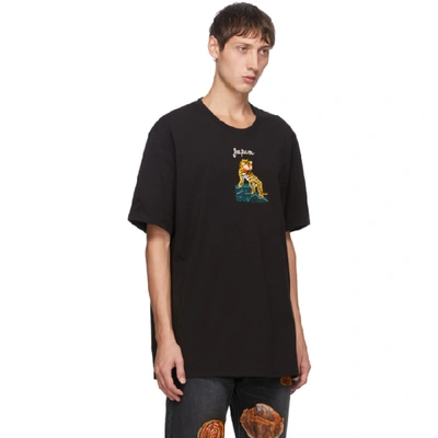 Shop Doublet Black Puppet Animal Embroidery T-shirt