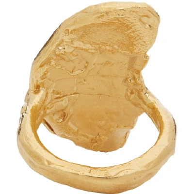 Shop Alighieri Gold Il Leone Chapter Ii Ring