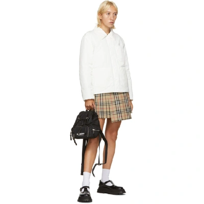 Shop Burberry White Devizes Jacket In A1464 White