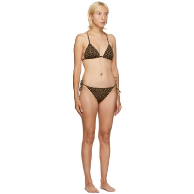 Shop Burberry Brown Cobb Bikini In A7436 Brown