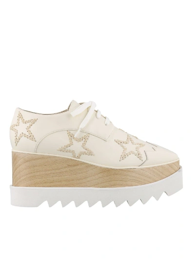 Shop Stella Mccartney Elyse Beige Eco-leather Sneakers