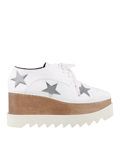 Shop Stella Mccartney White Elyse Sneakers In Eco-leather