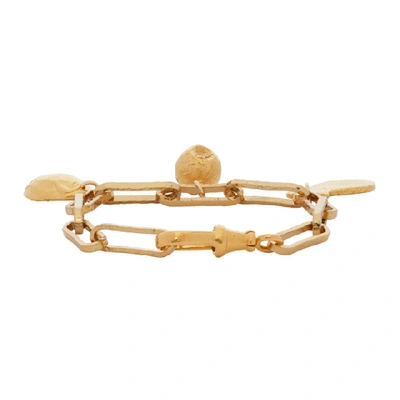 Shop Alighieri Gold A Heap Of Broken Images Bracelet