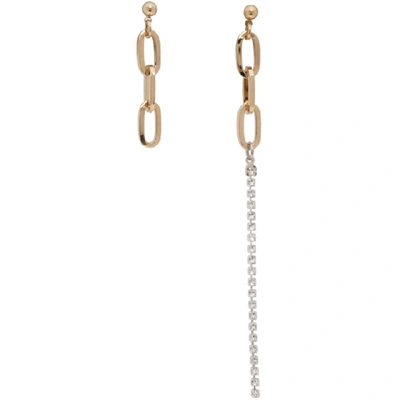 Shop Justine Clenquet Gold Kirsten Earrings In Pale Gold