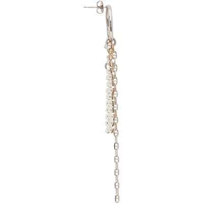 Shop Justine Clenquet Silver Kay Earrings In Palladium