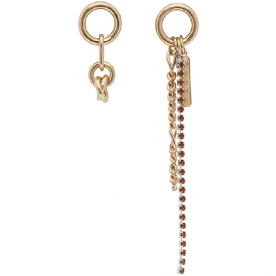 Shop Justine Clenquet Silver And Gold Shelby Earrings In Pallad/gold