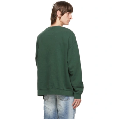 Shop Ksubi Green Biggie Sweatshirt