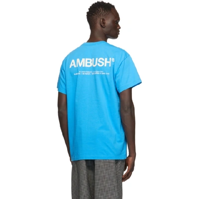 Shop Ambush Blue Xl Logo T-shirt