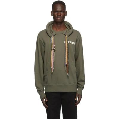 Shop Ambush Green Multi Cord Hoodie In Khaki