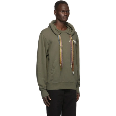 Shop Ambush Green Multi Cord Hoodie In Khaki