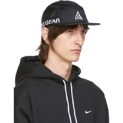 Shop Nike Acg Black Aw84 Cap In 010 Black/b