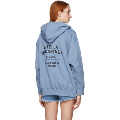 Shop Stella Mccartney Blue 23 Old Bond Street Hoodie In 4204 Airfrc