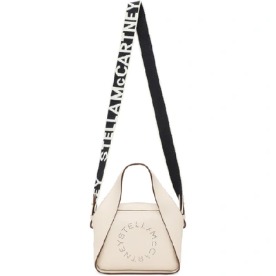 Shop Stella Mccartney Off-white Small Logo Bag In 9000 Purewh