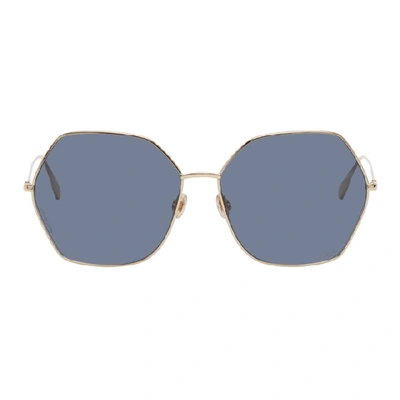 Shop Dior Gold Stellaire08 Sunglasses In 0j5gku Gld