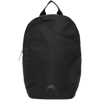 Shop A-cold-wall* Black Curve Flap Backpack