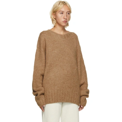 Shop Arch The Brown Alpaca And Wool Sweater In Camel