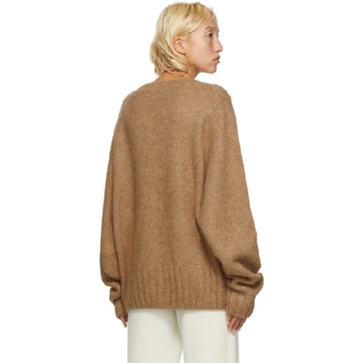 Shop Arch The Brown Alpaca And Wool Sweater In Camel