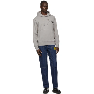 HELMUT LANG HELMUT LANG GREY HELMUT LAND® MAP STANDARD HOODIE 
