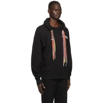 Shop Ambush Ssense Exclusive Black Multi Cord Hoodie In Deep Sm Wht