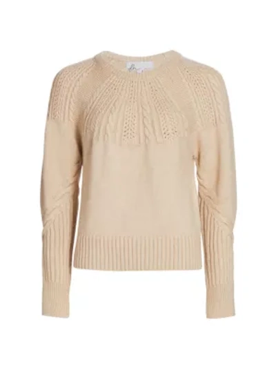 Shop Dh New York Haven Stitch Sweater In Chai