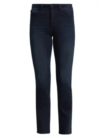 Shop L Agence Oriana High-rise Straight-leg Jeans In Montero