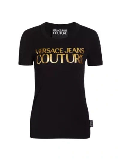 Shop Versace Jeans Couture Logo T-shirt In Nero