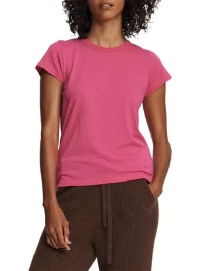Shop Rag & Bone Women's The Slub T-shirt In Magenta