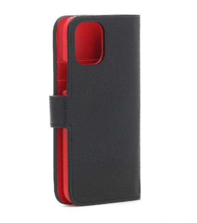 Shop Christian Louboutin Elisa Leather Iphone 11 Pro Case In Black