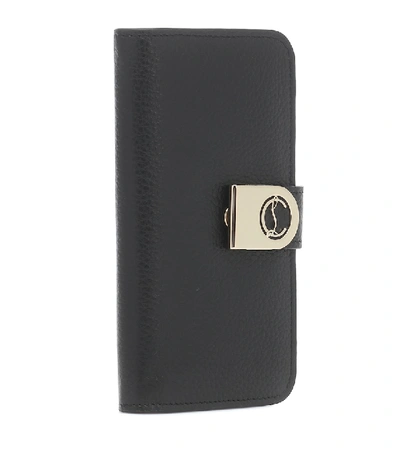 Shop Christian Louboutin Elisa Leather Iphone 11 Pro Case In Black